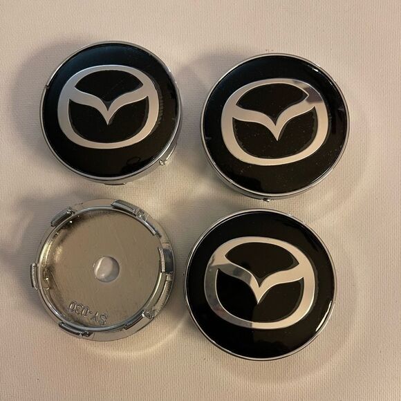 Mazda W240 Wheel Center Caps 60mm set of 4 NWT - Picture 8 of 8